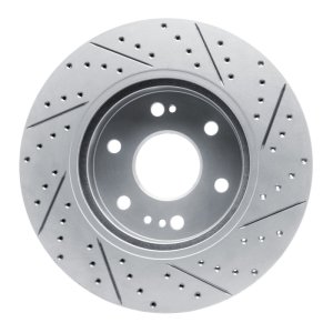 Cadillac Vistiq Brake Rotor (1) - Front Left - DFC - Drilled & Slotted Geoperformance - `19-`26