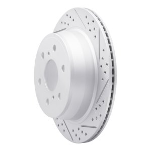 Cadillac Escalade ESV Brake Rotor (1) - Rear Right - DFC - Geoperformance Drilled & Slotted - `07-`20 Cadillac Escalade ESV Brake Rotor (1) - Rear Right - DFC - Geoperformance Drilled & Slotted - `07-`20