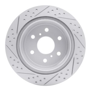 Cadillac Escalade ESV Brake Rotor (1) - Rear Right - DFC - Geoperformance Drilled & Slotted - `07-`20 Cadillac Escalade ESV Brake Rotor (1) - Rear Right - DFC - Geoperformance Drilled & Slotted - `07-`20