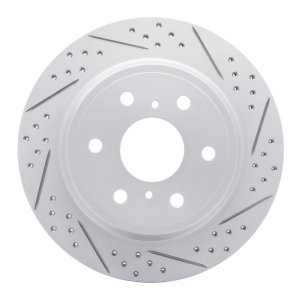 Cadillac Escalade ESV Brake Rotor (1) - Rear Right - DFC - Geoperformance Drilled & Slotted - `07-`20 Cadillac Escalade ESV Brake Rotor (1) - Rear Right - DFC - Geoperformance Drilled & Slotted - `07-`20