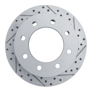 Chevrolet Silverado 3500 HD Brake Rotor (1) - Rear Right - DFC - Drilled & Slotted Geoperformance - `11-`19