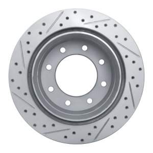Chevrolet Silverado 3500 HD Brake Rotor (1) - Rear Right - DFC - Drilled & Slotted Geoperformance - `11-`19