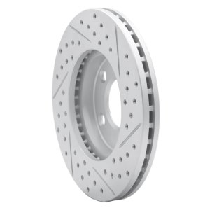 Ford Mustang Brake Rotor (1) - Front Left - DFC - Geoperformance Drilled & Slotted - `94-`04