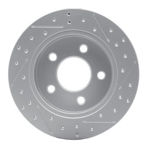 Ford Mustang Brake Rotor (1) - Rear Left - DFC - Geoperformance Drilled & Slotted - `94-`04 Ford Mustang Brake Rotor (1) - Rear Left - DFC - Geoperformance Drilled & Slotted - `94-`04