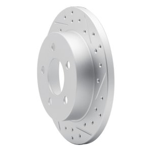 Ford Mustang Brake Rotor (1) - Rear Right - DFC - Drilled & Slotted Geoperformance - `94-`04