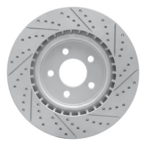 Ford Mustang Brake Rotor (1) - Front Left - DFC - Geoperformance Drilled & Slotted - `94-`04 Ford Mustang Brake Rotor (1) - Front Left - DFC - Geoperformance Drilled & Slotted - `94-`04