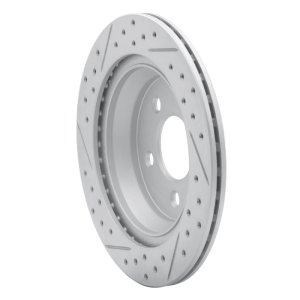 Ford Mustang Brake Rotor (1) - Rear Right - DFC - Drilled & Slotted Geoperformance - `94-`04 Ford Mustang Brake Rotor (1) - Rear Right - DFC - Drilled & Slotted Geoperformance - `94-`04