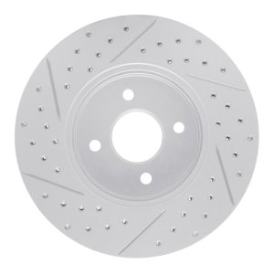 Ford Focus Brake Rotor (1) - Front Right - DFC - Geoperformance + Drilled & Slotted - `02-`04