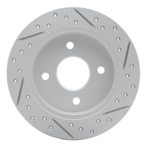 Ford Focus Brake Rotor (1) - Rear Left - DFC - Geoperformance Drilled & Slotted - `02-`04 Ford Focus Brake Rotor (1) - Rear Left - DFC - Geoperformance Drilled & Slotted - `02-`04