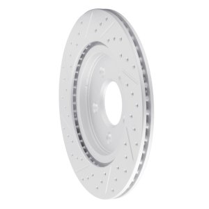 Ford Mustang Brake Rotor (1) - Rear Right - DFC - Geoperf Drilled & Slotted - `05-`14