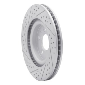 Ford Mustang Brake Rotor (1) - Front Left - DFC - Drilled & Slotted Geoperformance - `11-`14 Ford Mustang Brake Rotor (1) - Front Left - DFC - Drilled & Slotted Geoperformance - `11-`14