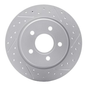 Ford Focus Brake Rotor (1) - Rear Right - DFC - Drilled & Slotted Geoperformance - `12-`18