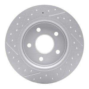 Ford Focus Brake Rotor (1) - Rear Right - DFC - Drilled & Slotted Geoperformance - `12-`18 Ford Focus Brake Rotor (1) - Rear Right - DFC - Drilled & Slotted Geoperformance - `12-`18