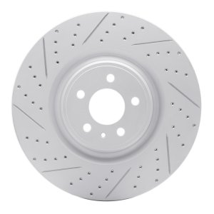 Ford Mustang Brake Rotor (1) - Front Left - DFC - Drill & Slot Geoperformance - `13-`14