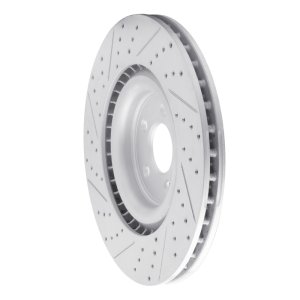 Ford Mustang Brake Rotor (1) - Front Right - DFC - Drilled & Slotted Geoperformance - `13-`14 Ford Mustang Brake Rotor (1) - Front Right - DFC - Drilled & Slotted Geoperformance - `13-`14