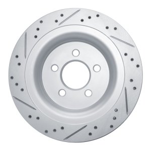 Ford Mustang Brake Rotor (1) - Rear Right - DFC - Drilled & Slotted Geoperformance - `15-`23 Ford Mustang Brake Rotor (1) - Rear Right - DFC - Drilled & Slotted Geoperformance - `15-`23