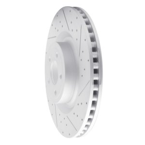 Ford Mustang Brake Rotor (1) - Front Right - DFC - Geoperformance Drilled & Slotted - `15-`23