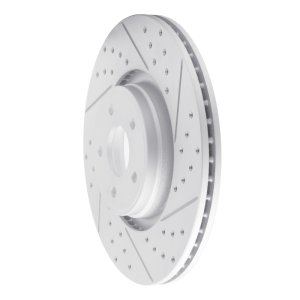 Ford Focus Brake Rotor (1) - Front Right - DFC - Drilled & Slotted Geoperformance - `14-`19