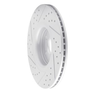 Ford Focus Brake Rotor (1) - Front Right - DFC - Drilled & Slotted Geoperformance - `14-`19