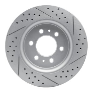Ford F-150 Brake Rotor (1) - Front Left - DFC - Drilled & Slotted Geoperformance - `07-`21