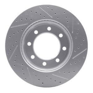 Ford E-350 Super Duty Brake Rotor (1) - Rear Left - DFC - Drilled & Slotted Geoperformance - `08-`19