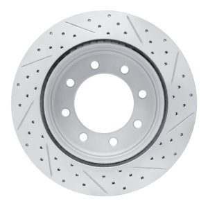Ford F-250 Brake Rotor (1) - Rear Left - DFC - Geoperformance Drilled & Slotted - `11-`22