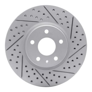 Ford Special Service Police Sedan Brake Rotor (1) - Front Right - DFC - Geoperformance Rotor - Drilled & Slotted - `13-`20 Ford Special Service Police Sedan Brake Rotor (1) - Front Right - DFC - Geoperformance Rotor - Drilled & Slotted - `13-`20