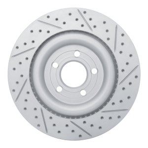 Ford Police Interceptor Utility Brake Rotor (1) - Rear Left - DFC - Drilled & Slotted Geoperformance - `20-`26 Ford Police Interceptor Utility Brake Rotor (1) - Rear Left - DFC - Drilled & Slotted Geoperformance - `20-`26