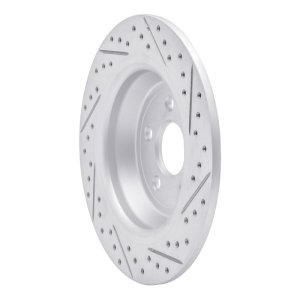 Ford Police Responder Hybrid Brake Rotor (1) - Rear Left - DFC - Drilled & Slotted Geoperformance - `15-`24