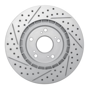 Acura NSX Brake Rotor (1) - Rear Right - DFC - Geoperformance Drilled & Slotted - `97-`05