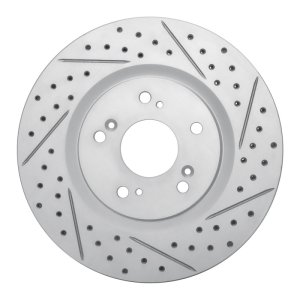 Acura NSX Brake Rotor (1) - Rear Right - DFC - Geoperformance Drilled & Slotted - `97-`05