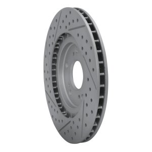 Acura NSX Brake Rotor (1) - Rear Right - DFC - Geoperformance Drilled & Slotted - `97-`05