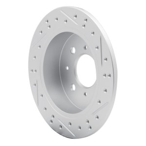 Acura Integra Brake Rotor (1) - Rear Left - DFC - Drilled & Slotted Geoperformance - `88-`01