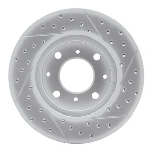 Honda Civic Brake Rotor (1) - Front Left - DFC - Drilled & Slotted Geoperformance - `90-`00 Honda Civic Brake Rotor (1) - Front Left - DFC - Drilled & Slotted Geoperformance - `90-`00