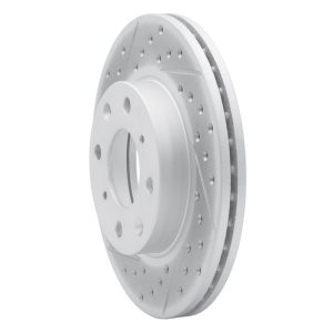 Honda Civic Brake Rotor (1) - Front Left - DFC - Drilled & Slotted Geoperformance - `90-`00 Honda Civic Brake Rotor (1) - Front Left - DFC - Drilled & Slotted Geoperformance - `90-`00