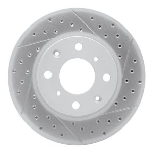 Honda Civic Brake Rotor (1) - Front Right - DFC - Drilled & Slotted Geoperformance - `90-`00 Honda Civic Brake Rotor (1) - Front Right - DFC - Drilled & Slotted Geoperformance - `90-`00