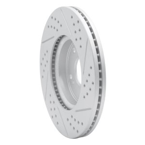 Honda Civic Brake Rotor (1) - Front Left - DFC - Drilled & Slotted Geoperformance - `13-`26