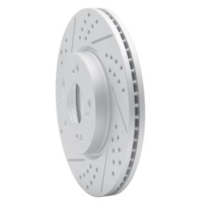 Honda Civic Brake Rotor (1) - Front Left - DFC - Drilled & Slotted Geoperformance - `13-`26