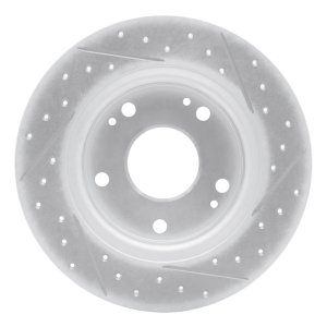 Honda Civic Brake Rotor (1) - Rear Left - DFC - Drilled & Slotted Geoperformance - `16-`25