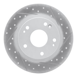 Honda Civic Brake Rotor (1) - Rear Right - DFC - Drilled & Slotted Geoperformance - `16-`25