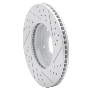 Honda Civic Hatchback Brake Rotor (1) - Front Left - DFC - Drilled & Slotted Geoperformance - `16-`26