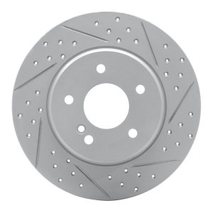 Mercedes-Benz CLK320 Brake Rotor (1) - Rear Right - DFC - Geoperformance Rotor - Drilled and Slotted - `94-`11 Mercedes-Benz CLK320 Brake Rotor (1) - Rear Right - DFC - Geoperformance Rotor - Drilled and Slotted - `94-`11