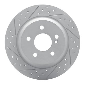 Mercedes-Benz E200 Brake Rotor (1) - Rear Left - DFC - Drilled & Slotted Geoperformance - `03-`16