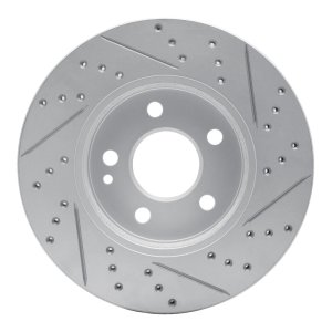 Mercedes-Benz B200 Brake Rotor (1) - Front Left - DFC - Drilled & Slotted Geoperformance - `06-`11 Mercedes-Benz B200 Brake Rotor (1) - Front Left - DFC - Drilled & Slotted Geoperformance - `06-`11