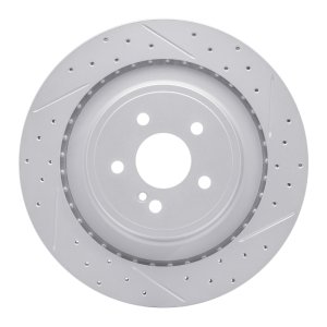 Mercedes-Benz CLS63 AMG Brake Rotor (1) - Rear Right - DFC - Geoperformance Rotor - Drilled and Slotted - `10-`18 Mercedes-Benz CLS63 AMG Brake Rotor (1) - Rear Right - DFC - Geoperformance Rotor - Drilled and Slotted - `10-`18