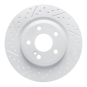 Mercedes-Benz SLK250 Brake Rotor (1) - Rear Left - DFC - Geoperformance, Drilled & Slotted - `12-`20