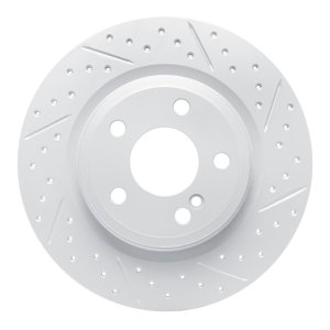 Mercedes-Benz SLK350 Brake Rotor (1) - Rear Right - DFC - Drilled & Slotted Geoperformance - `12-`20