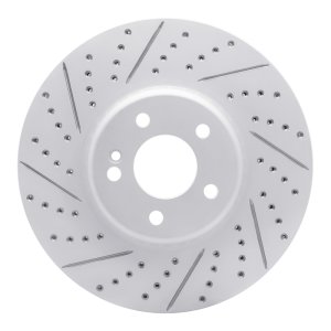 Mercedes-Benz E300 Brake Rotor (1) - Front Left - DFC - Drilled & Slotted - `15-`23 Mercedes-Benz E300 Brake Rotor (1) - Front Left - DFC - Drilled & Slotted - `15-`23