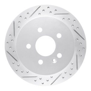 Mercedes-Benz ML320 Brake Rotor (1) - Rear Left - DFC - Geoperformance Drilled & Slotted - `98-`05