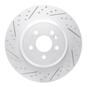 Mercedes-Benz Ml430 Brake Rotor (1) - Rear Left - DFC - Drilled & Slotted Geoperformance - `00-`05